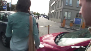 18 Years Old Czech Teen Get Outdoor Rear Make Love For Money By 2 German