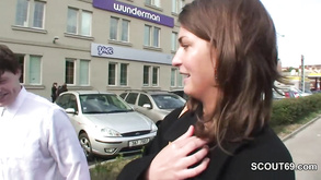 18 Years Old Czech Teen Get Outdoor Rear Make Love For Money By 2 German