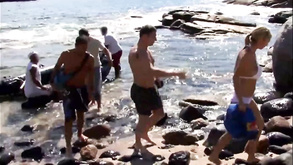 Assfucking Group At The Beach The Booty The Arse