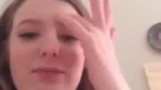 White Teen Girl Horny On Periscope